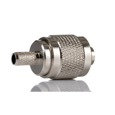 RS PRO, Plug Cable Mount TNC Connector, 50Ω, Crimp Termination, Straight Body