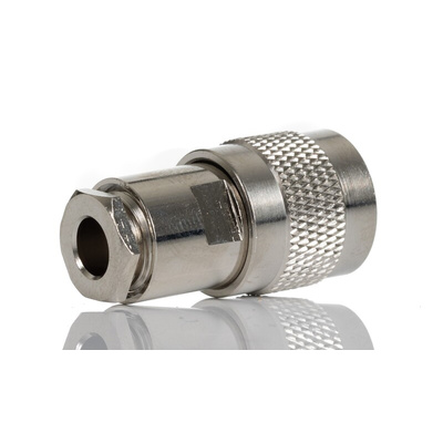 RS PRO, Plug Cable Mount TNC Connector, 50Ω, Solder Termination, Straight Body