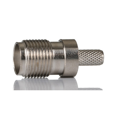 RS PRO, jack Cable Mount TNC Connector, 50Ω, Crimp Termination, Straight Body