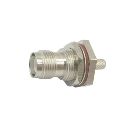 RS PRO, jack Bulkhead TNC Connector, 50Ω, Crimp Termination, Straight Body
