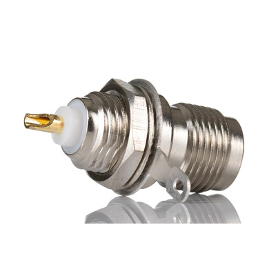 RS PRO, jack Bulkhead TNC Connector, 50Ω, Solder Termination, Straight Body