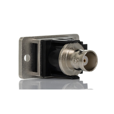 RS PRO, jack Panel Mount BNC Connector, 50Ω, Cable Termination, Straight Body