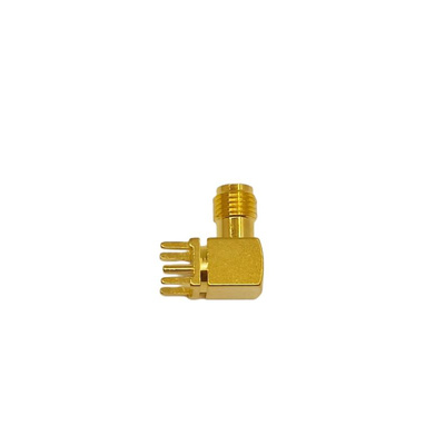RS PRO, jack Panel Mount SMA Connector, 50Ω, Solder Termination, Right Angle Body