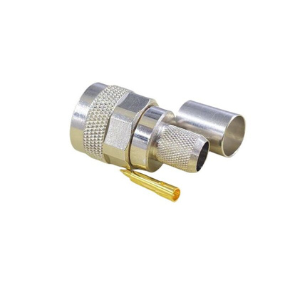 RS PRO, Plug Cable Mount N Connector, 50Ω, Crimp Termination, Straight Body