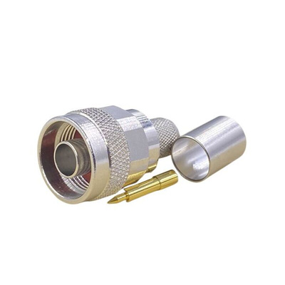RS PRO, Plug Cable Mount N Connector, 50Ω, Crimp Termination, Straight Body