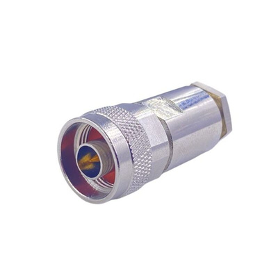RS PRO, Plug Cable Mount N Connector, 50Ω, Clamp Termination, Straight Body