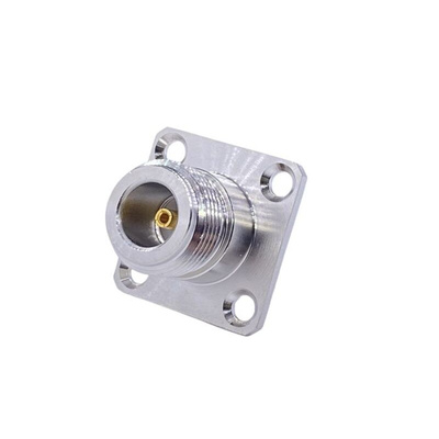 RS PRO, Plug Panel Mount N Connector, 50Ω, Solder Termination, Straight Body