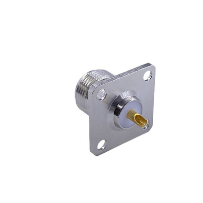 RS PRO, Plug Panel Mount N Connector, 50Ω, Solder Termination, Straight Body