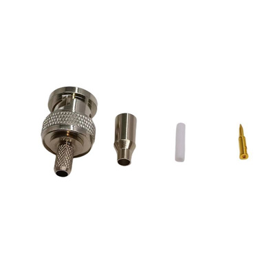 RS PRO, Plug Panel Mount BNC Connector, Crimp Termination, Straight Body