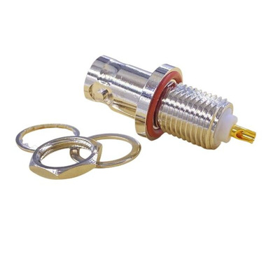 RS PRO, jack Panel Mount BNC Connector, 50Ω, Solder Termination, Straight Body
