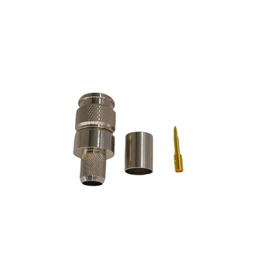 RS PRO, Plug Cable Mount TNC Connector, 50Ω, Crimp Termination, Straight Body