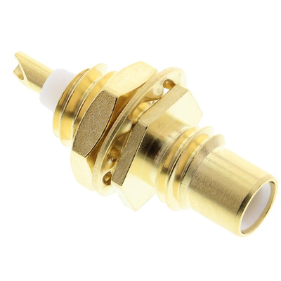 Radiall, jack Panel Mount SMC Connector, 50Ω, Solder Termination, Straight Body