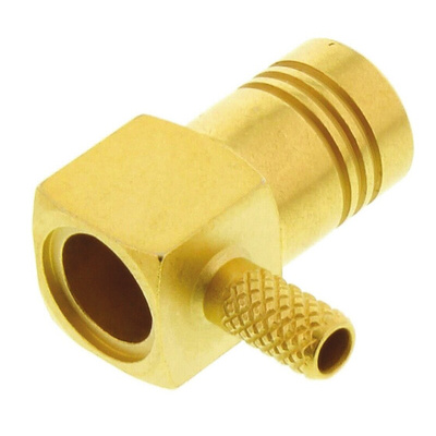 Radiall, Plug Cable Mount SMB Connector, 50Ω, Crimp Termination, Right Angle Body
