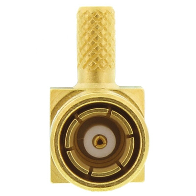 Radiall, Plug Cable Mount SMB Connector, 50Ω, Crimp Termination, Right Angle Body