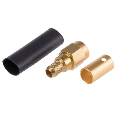 Radiall Straight 50Ω Cable Mount SMA Connector, Crimp Termination RG141, RG58