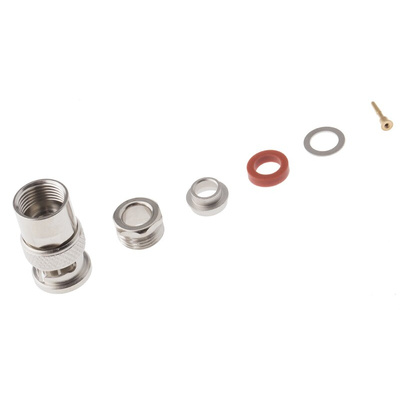 Radiall, Plug Cable Mount BNC Connector, 75Ω, Clamp Termination, Straight Body