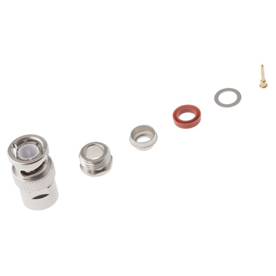 Radiall, Plug Cable Mount BNC Connector, 75Ω, Clamp Termination, Straight Body