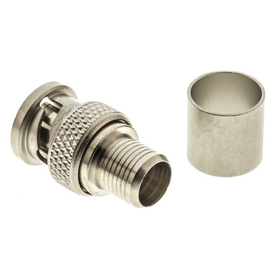Radiall, Plug Cable Mount BNC Connector, 75Ω, Crimp Termination, Straight Body
