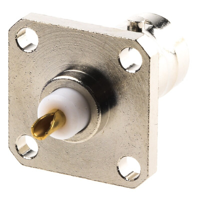 Radiall, jack Flange Mount BNC Connector, 50Ω, Solder Termination, Straight Body