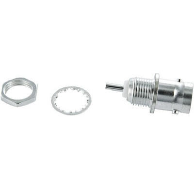 TE Connectivity Greenpar Series, jack Panel Mount BNC Connector, 50Ω, Solder Termination, Straight Body