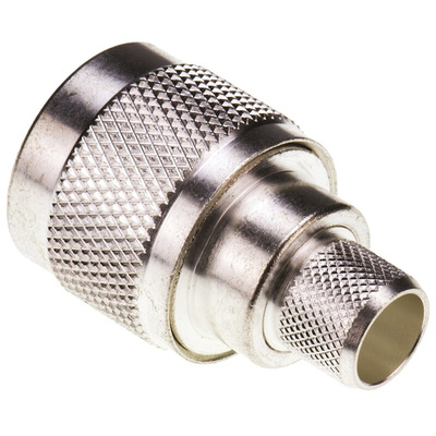 TE Connectivity, Plug Cable Mount N Connector, 50Ω, Crimp Termination, Straight Body