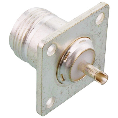 TE Connectivity, jack Panel Mount N Connector, 50Ω, Solder Termination, Straight Body