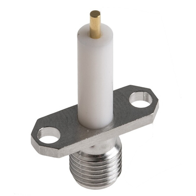 Radiall, jack Flange Mount SMA Connector, 50Ω, Solder Termination, Straight Body