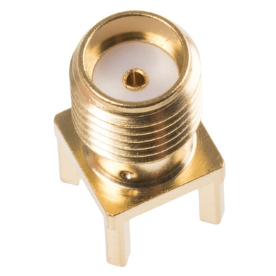 Radiall, jack PCB Mount SMA Connector, 50Ω, Solder Termination, Straight Body