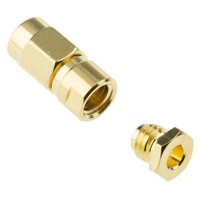 TE Connectivity, Plug Cable Mount SMC Connector, 50Ω, Solder Termination, Straight Body