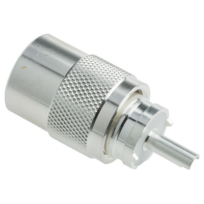TE Connectivity, Plug Cable Mount UHF Connector, Solder Termination, Straight Body