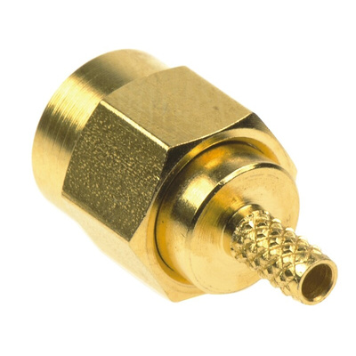 TE Connectivity Straight 50Ω Cable Mount SMA Connector, Crimp Termination RG174 A/U, RG188 A/U, RG316/U