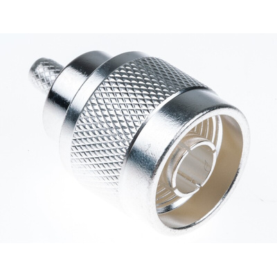 TE Connectivity, Plug Cable Mount N Connector, 50Ω, Crimp Termination, Straight Body