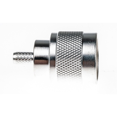 TE Connectivity, Plug Cable Mount N Connector, 50Ω, Crimp Termination, Straight Body