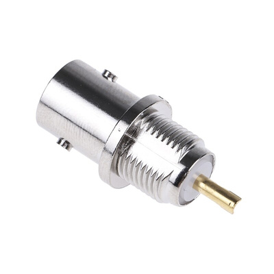 TE Connectivity Greenpar Series, jack Panel Mount BNC Connector, 50Ω, Solder Termination, Straight Body