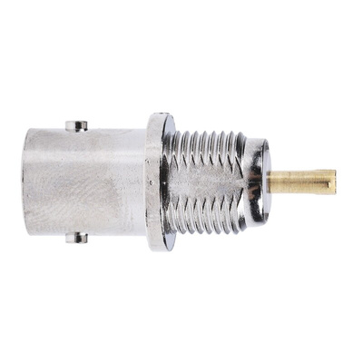 TE Connectivity Greenpar Series, jack Panel Mount BNC Connector, 50Ω, Solder Termination, Straight Body