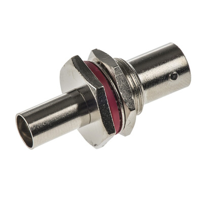 TE Connectivity, jack Panel Mount BNC Connector, 75Ω, Crimp Termination, Straight Body