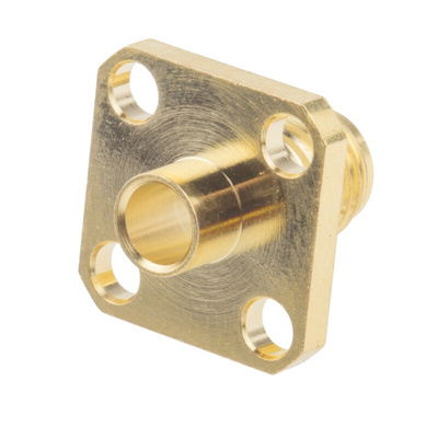 RS PRO, jack Flange Mount SMA Connector, 50Ω, Solder Termination, Straight Body