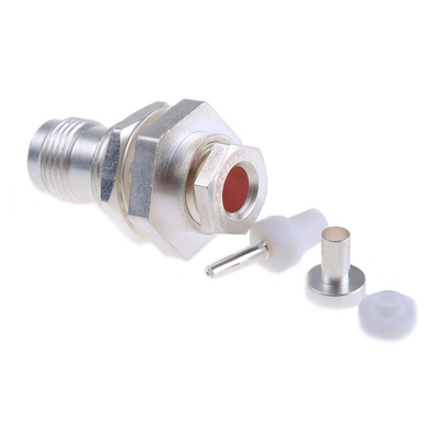 RS PRO, jack Bulkhead Mount TNC Connector, 50Ω, Clamp Termination, Straight Body