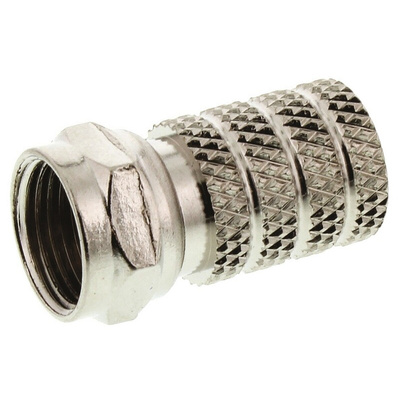 TE Connectivity, Plug Cable Mount F Connector, 75Ω, Twist On Termination, Straight Body