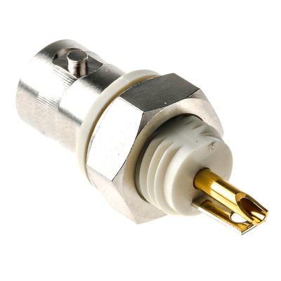 Amphenol, jack Panel Mount BNC Connector, 50Ω, Solder Termination, Straight Body
