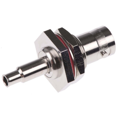 Amphenol, jack Panel Mount BNC Connector, 75Ω, Crimp Termination, Straight Body