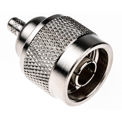 Amphenol RF, Plug Cable Mount N Connector, 50Ω, Crimp Termination, Straight Body
