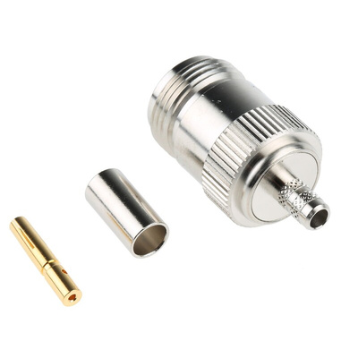 Amphenol, jack Cable Mount N Connector, 50Ω, Crimp Termination, Straight Body