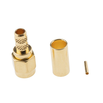 Amphenol, Plug Cable Mount SMA Connector, 50Ω, Crimp Termination, Straight Body
