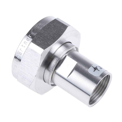 Telegartner, Plug 7/16 Connector, 50Ω, Solder Termination, Straight Body