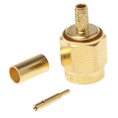 Telegartner, Plug Cable Mount SMA Connector, 50Ω, Crimp Termination, Straight Body