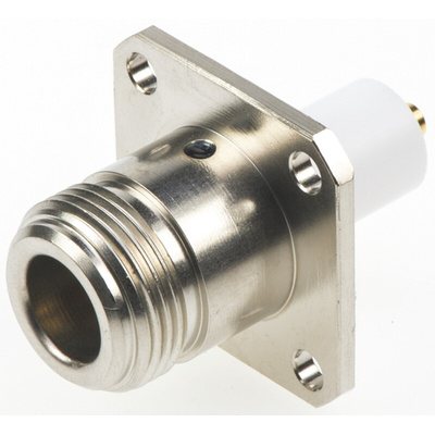TE Connectivity, jack Panel Mount N Connector, 50Ω, Solder Termination, Straight Body