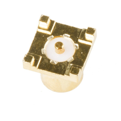 RS PRO, jack PCB Mount MCX Connector, 50Ω, Solder Termination, Straight Body