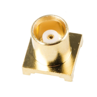 RS PRO, jack PCB Mount MCX Connector, 50Ω, Solder Termination, Straight Body