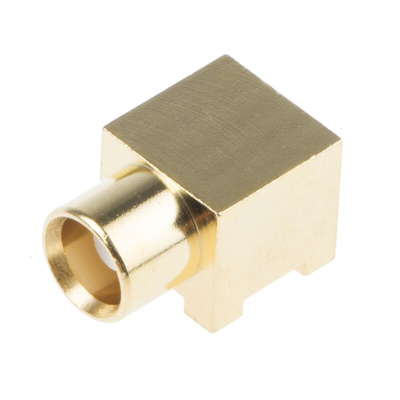 RS PRO, jack PCB Mount MCX Connector, 50Ω, Solder Termination, Right Angle Body